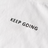 "Keep Going" LS Tee - White
