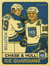 THE ICE GUARDIANS X BCLUTCH HOCKEY CARD HOODIE - BLACK