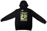 THE ICE GUARDIANS X BCLUTCH HOCKEY CARD HOODIE - BLACK