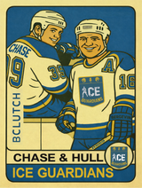 THE ICE GUARDIANS X BCLUTCH HOCKEY CARD HOODIE - STEEL BLUE